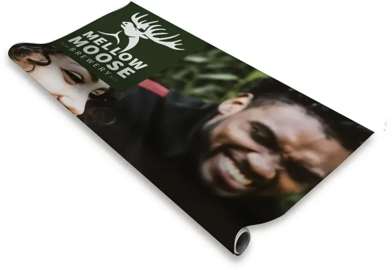 33.5" Economy Plus Retractor Replacement Banner (No-Curl Opaque Fabric) — view 2