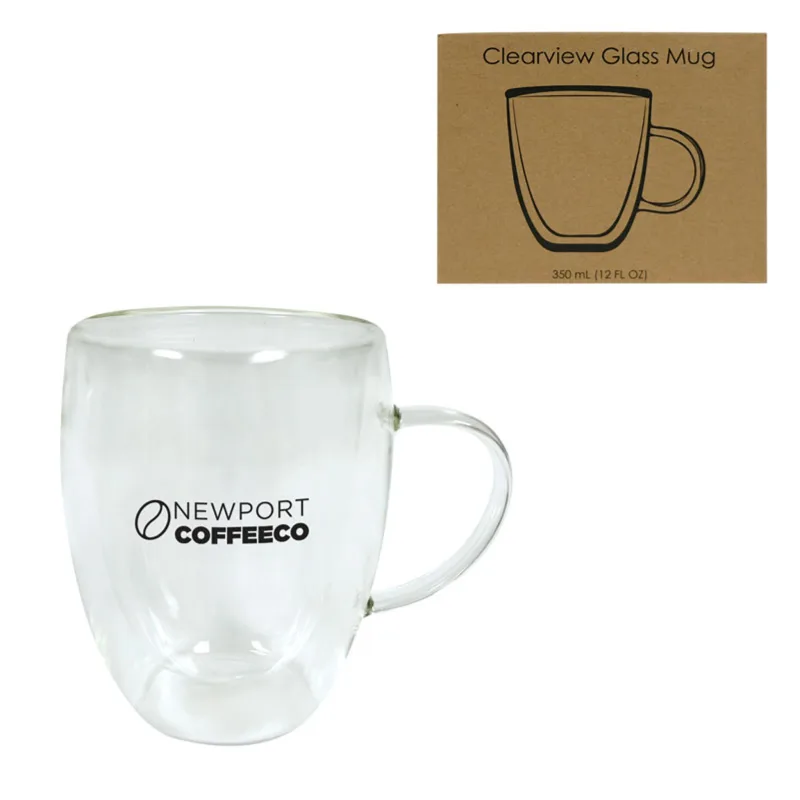 350 Ml. (12 Fl. Oz.) Clearview Glass Mug — view 7