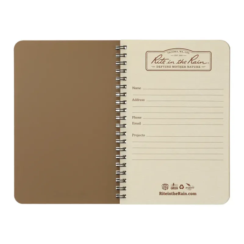 Custom Rite in the Rain Spiral Notebook (4.6"x7") — view 4