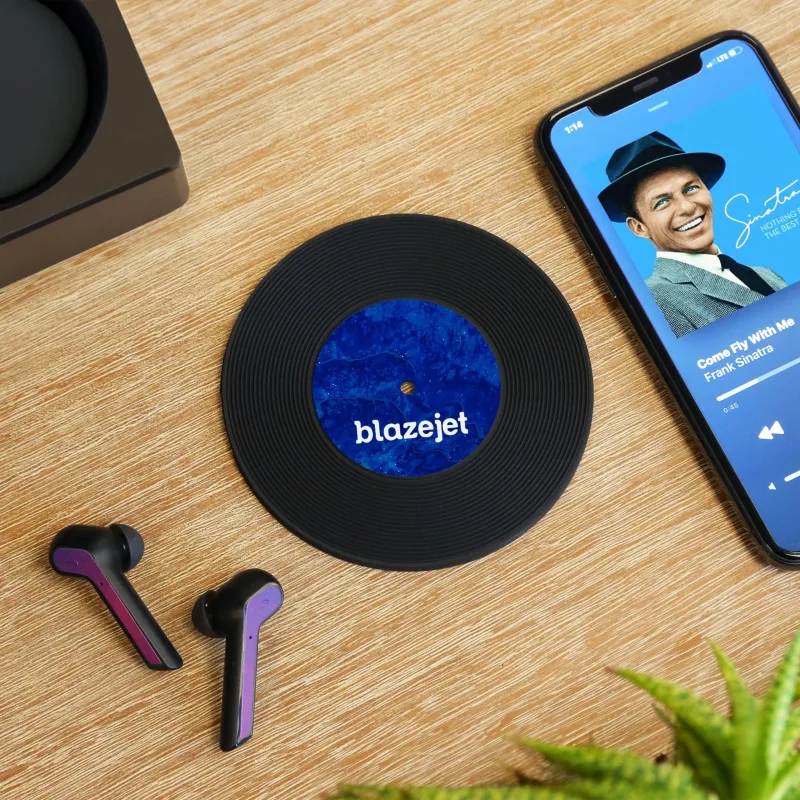 4 Piece Record Coaster Set In Box — view 4