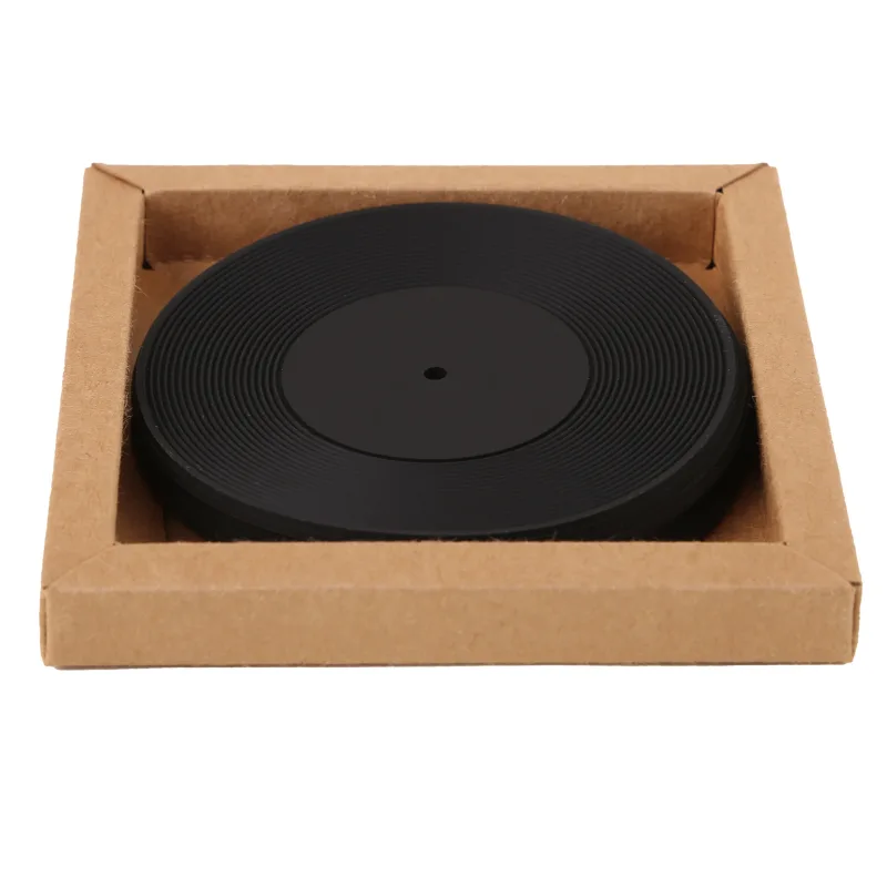 4 Piece Record Coaster Set In Box — view 5