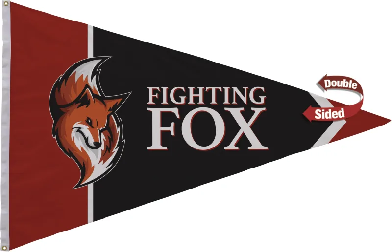4' x 6' Nylon Pennant Flag Double-Sided — view 4