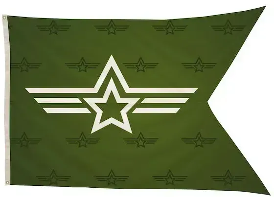 4' x 6' Polyester Guidon Flag Single-Sided