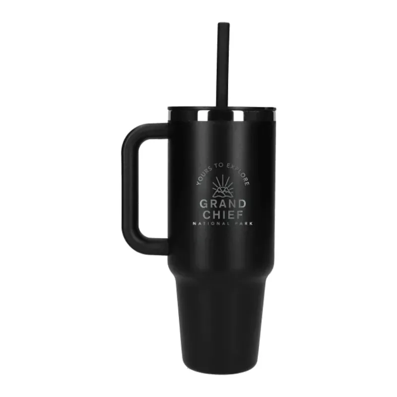 40 oz. Hydro Flask® Travel Tumbler with Straw  — view 4