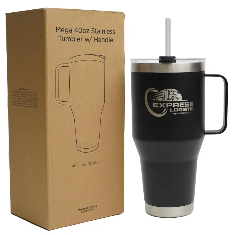 40 oz Mega Tumbler with Handle — view 3