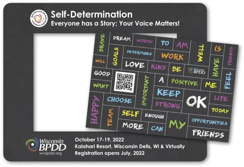40 Words Message Magnet w/ Picture Frame — view 2