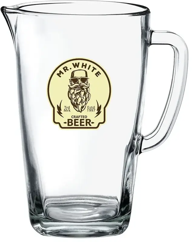 Custom Glass Pitcher (42 oz.) - 2 Color Variant