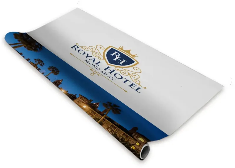 46.5" Deluxe Pro Retractor Replacement Banner (No-Curl Opaque Fabric) — view 2