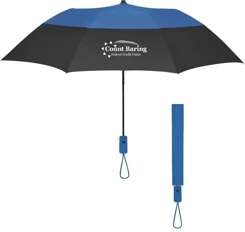 Arc Color Top Folding Umbrella - 46"