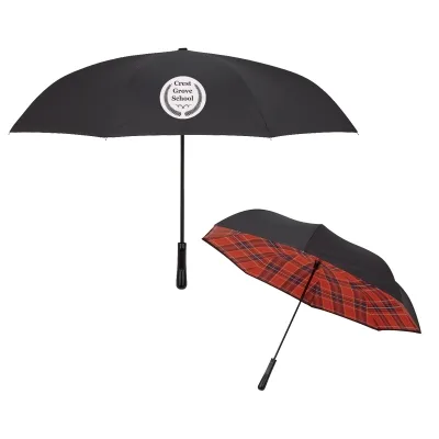 48" Arc Tartan Inversion Umbrella โ view 1