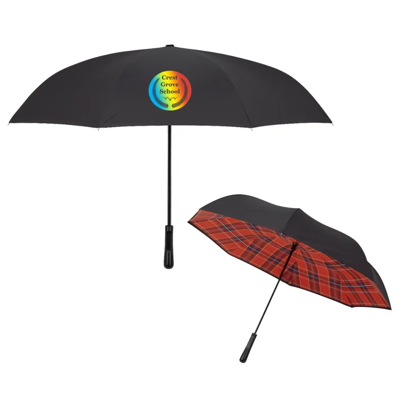 48" Arc Tartan Inversion Umbrella — view 5
