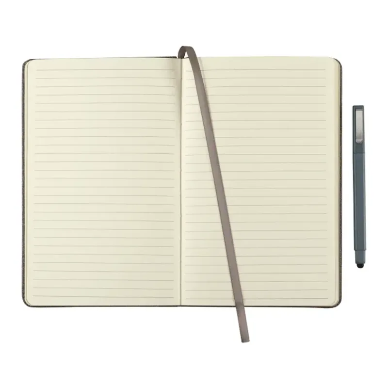 Custom Heathered Hard Bound JournalBook - 5.5" x 8.5" — view 2
