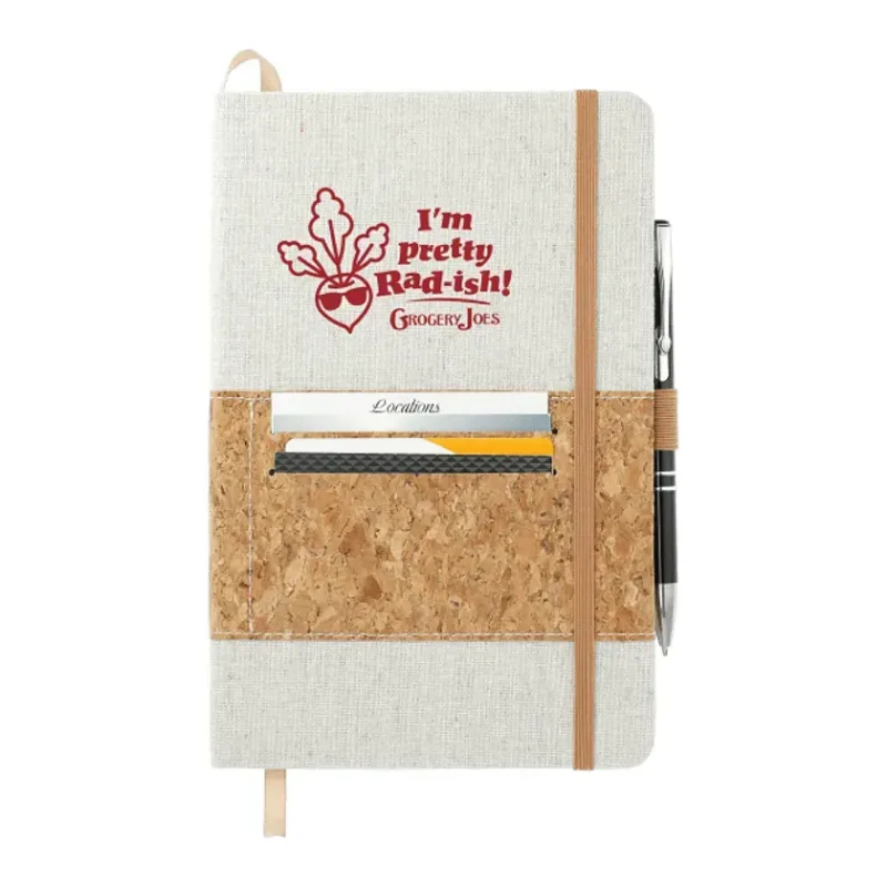 Custom EcoSmart Cotton Cork Notebook - 5.5"x8.5" — view 10