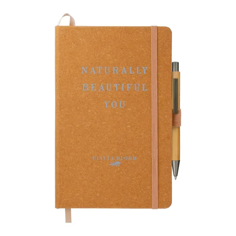 Custom Eco-Friendly Leather Bound JournalBook - 5.5"X8.5" — view 13