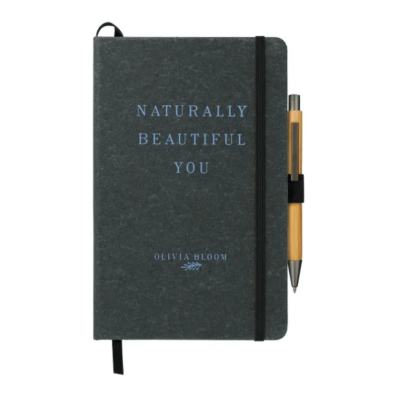 Custom Eco-Friendly Leather Bound JournalBook - 5.5"X8.5" — view 6