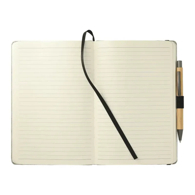 Custom Recycled Cotton Bound JournalBook - 5.5" x 8.5" — view 3