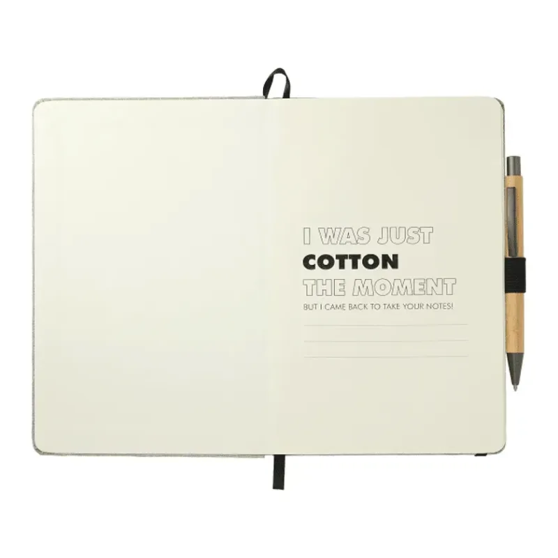 5.5" x 8.5" Recycled Cotton Bound JournalBook® Set — view 2