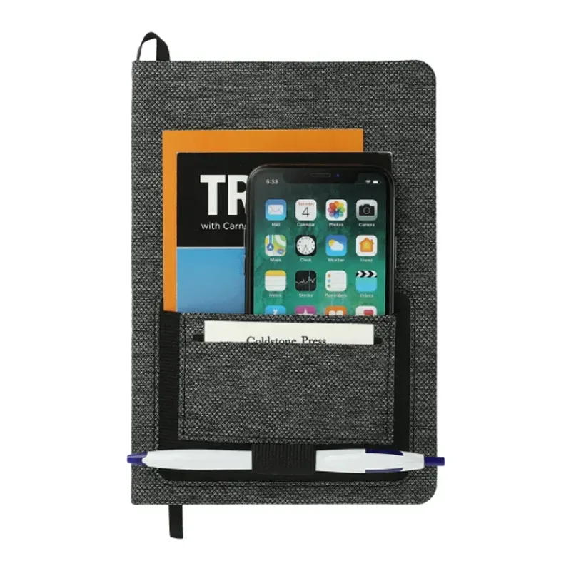 Custom Vila Recycled PET Bound Notebook - 5.5" x 8.5" — view 2
