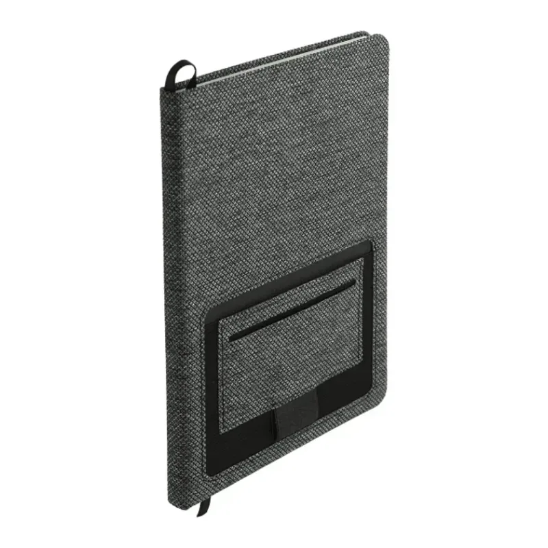 Custom Vila Recycled PET Bound Notebook - 5.5" x 8.5" — view 5