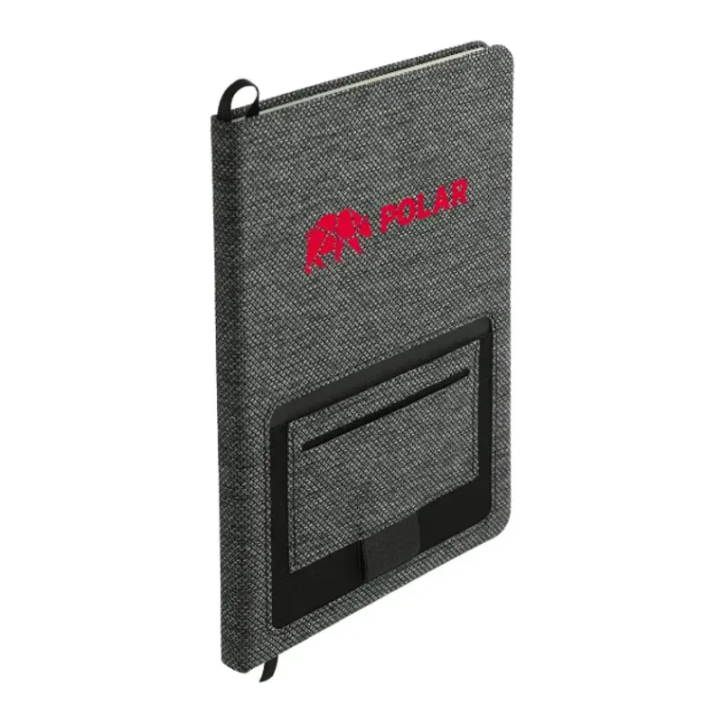 Custom Vila Recycled PET Bound Notebook - 5.5" x 8.5" — view 8