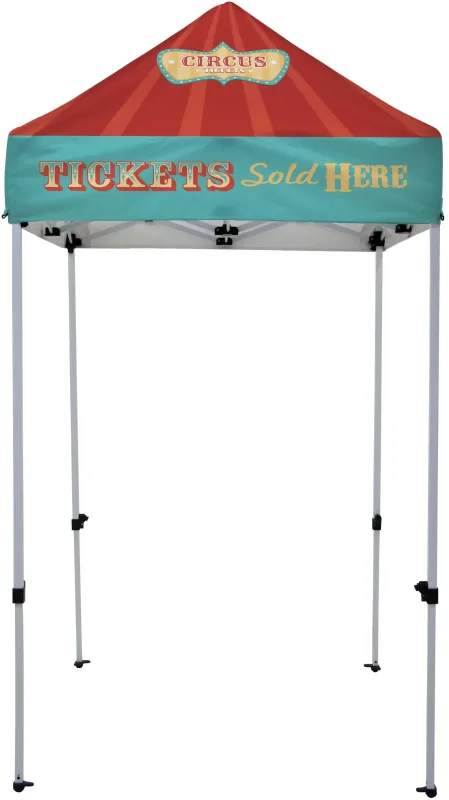5' Economy Plus Tent Kit (Dye Sub Full-Color Full-Bleed) — view 4