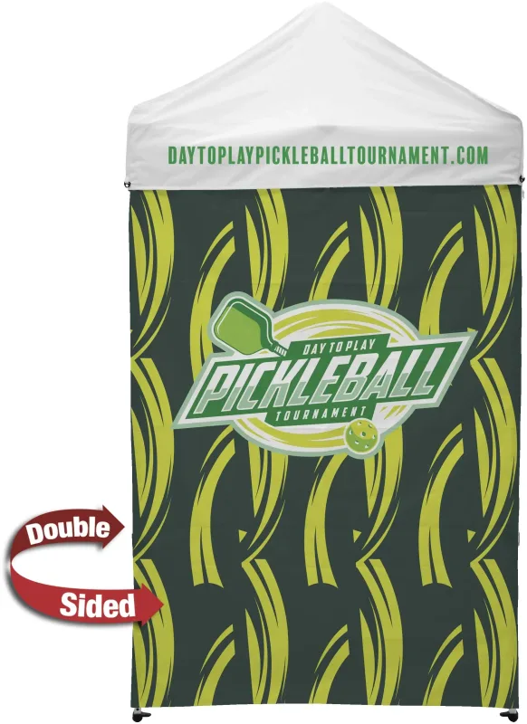 5' Economy Tent Full Wall (Dye Sublimated, Double-Sided) — view 2