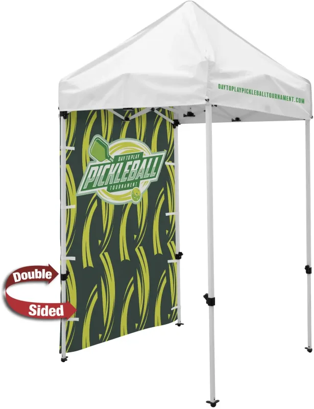 5' Economy Tent Full Wall (Dye Sublimated, Double-Sided) — view 3