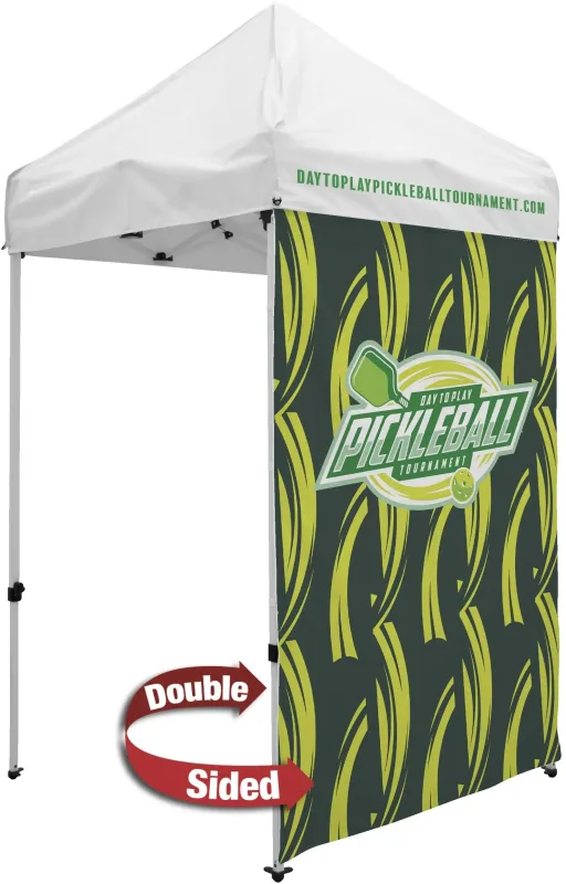 5' Economy Tent Full Wall (Dye Sublimated, Double-Sided) — view 4