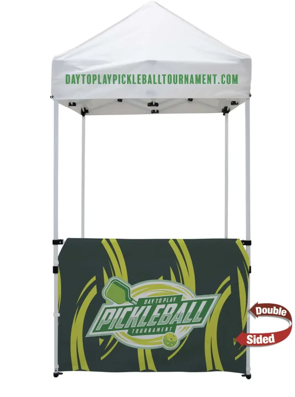 5' Economy Tent Half Wall (Dye Sublimated, Double-Sided) — view 3