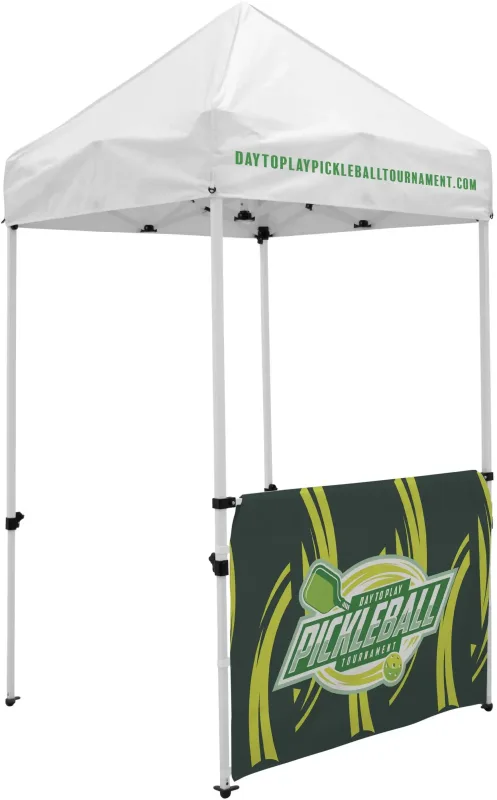 5' Economy Tent Half Wall (Dye Sublimated, Single-Sided) — view 3