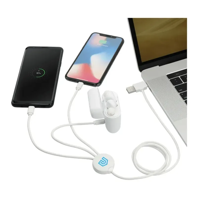 Custom 5-In-1 Antimicrobial Charging Cable - 39" — view 4