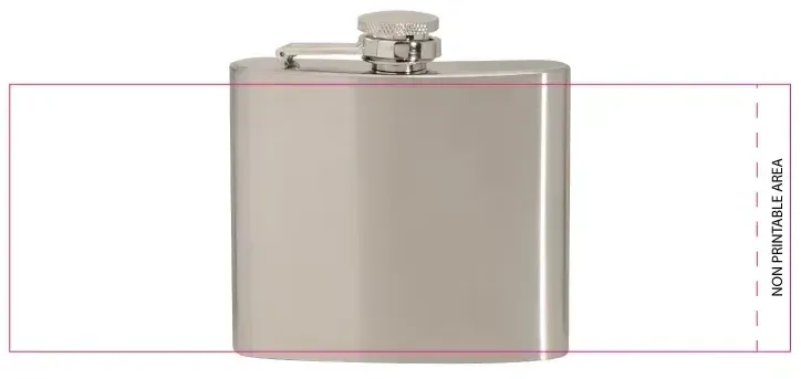 Custom Stainless Steel Hip Flask - 5 oz. — view 2