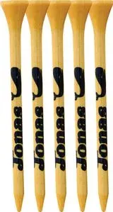 Customized 5 Pack of Bamboo Golf Tees