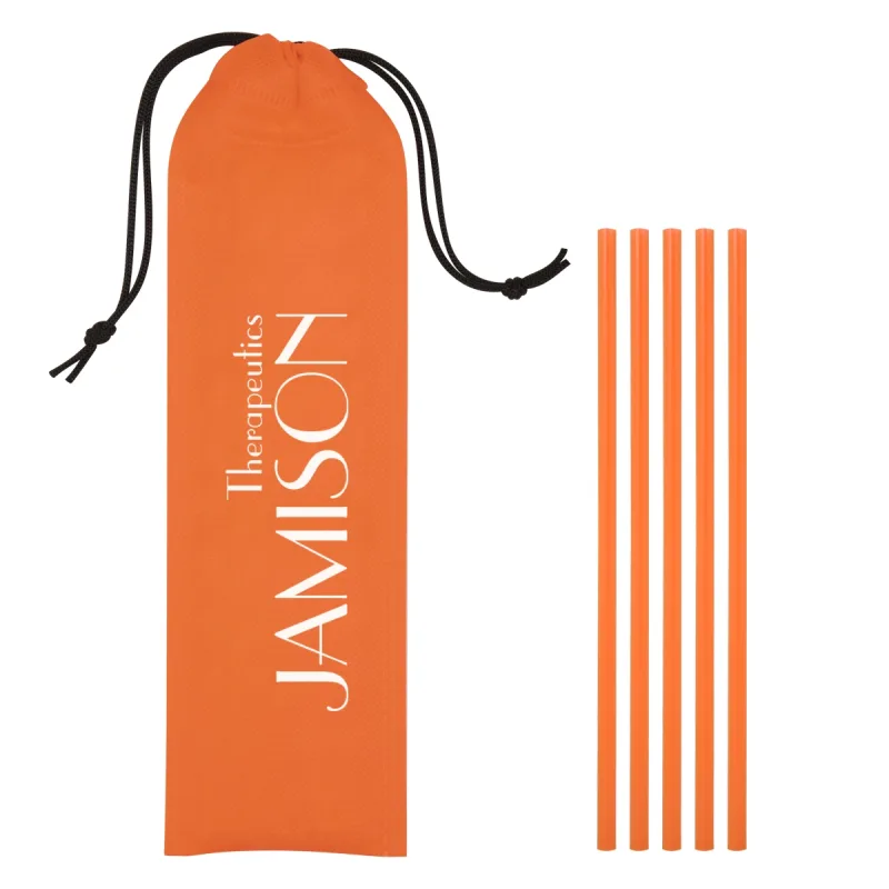 5-Pack On The Go Straws With Pouch — view 7