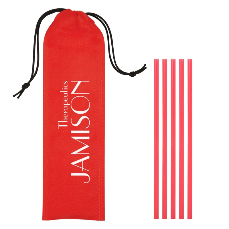 5-Pack On The Go Straws With Pouch — view 9