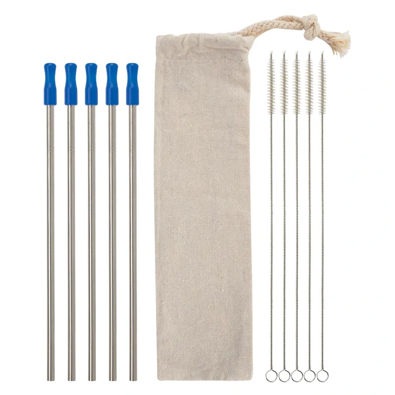 5-Pack Stainless Straw Kit with Cotton Pouch — view 19