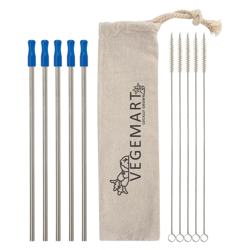 5-Pack Stainless Straw Kit with Cotton Pouch — view 21