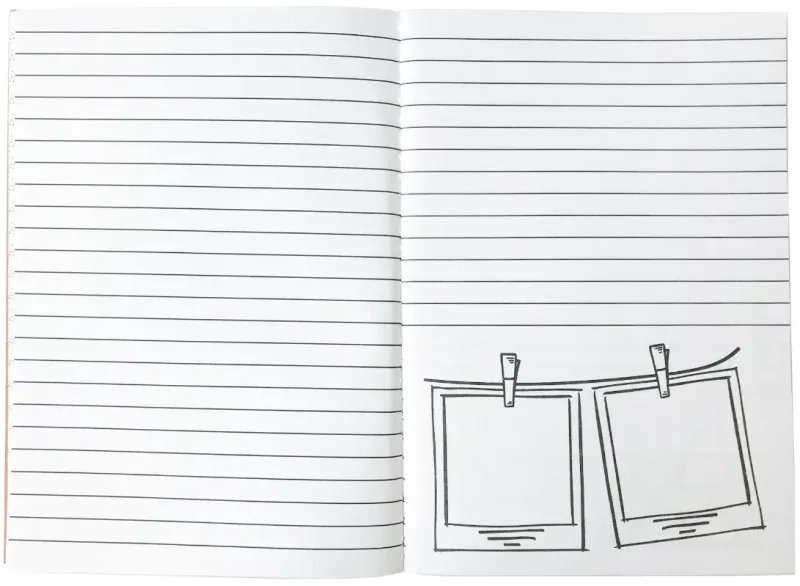 Imprinted Doodle Book - 5" x 7" — view 1