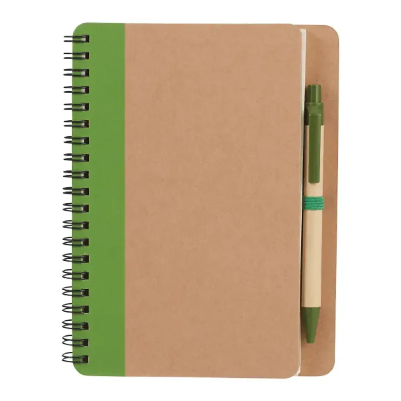 5" x 7" FSC® Mix Eco-Friendly Spiral Notebook with Pen — view 6