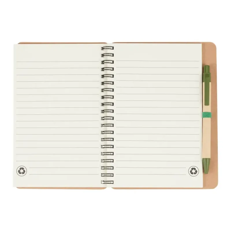 5" x 7" FSC® Mix Eco-Friendly Spiral Notebook with Pen — view 7