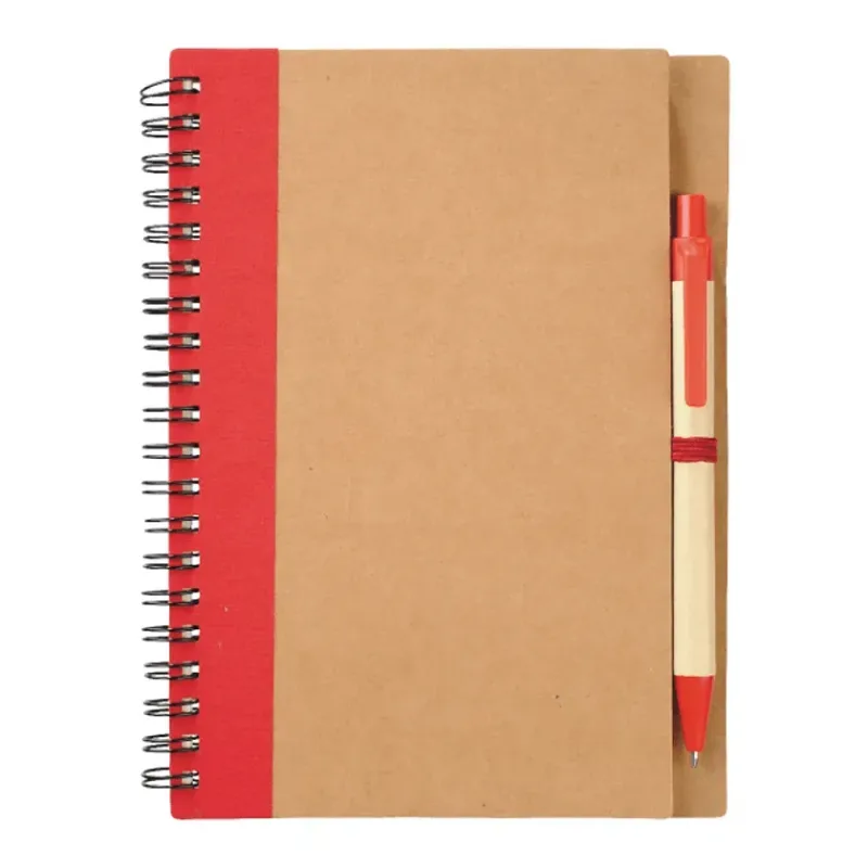 5" x 7" FSC® Mix Eco-Friendly Spiral Notebook with Pen — view 8