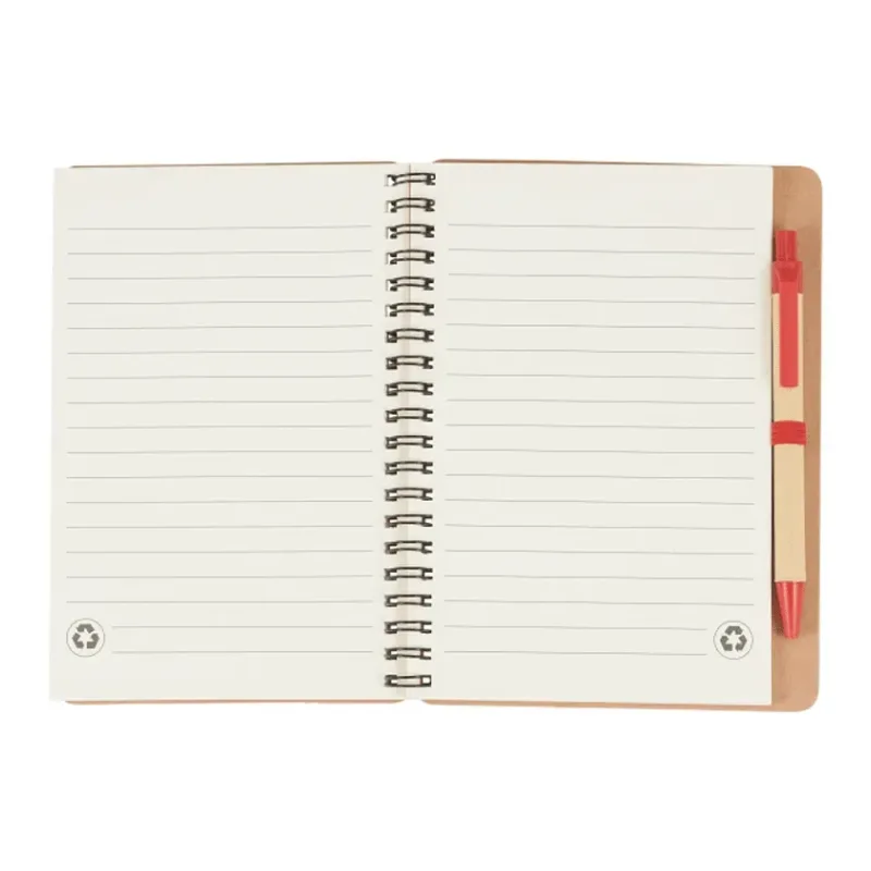 5" x 7" FSC® Mix Eco-Friendly Spiral Notebook with Pen — view 9