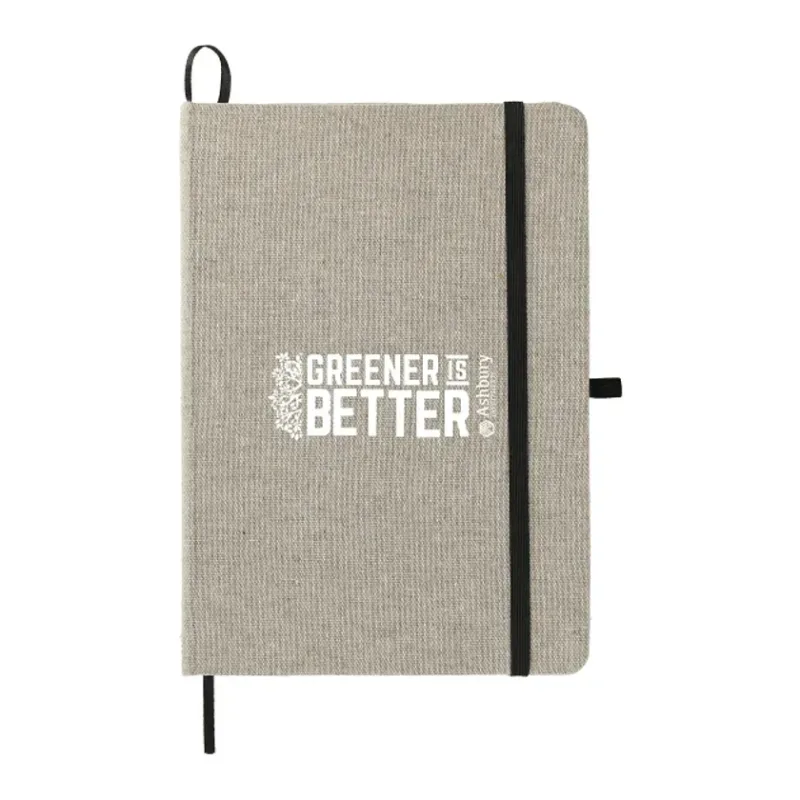 Custom Recycled Cotton Bound Notebook - 5"x7" (60 Pages) — view 5