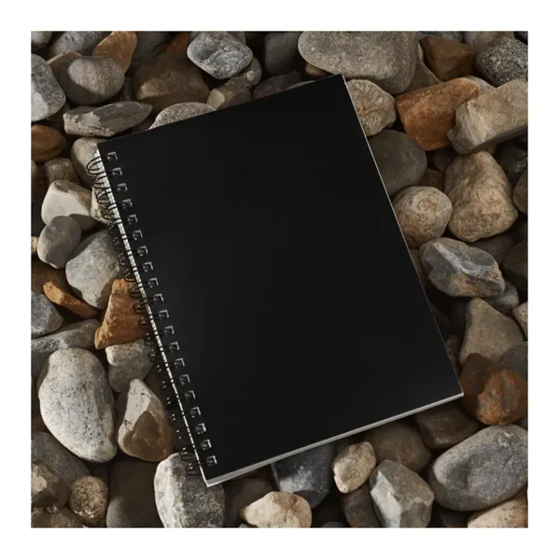 Personalized Mineral Stone Spiral Notebook - 5” x 7” — view 8