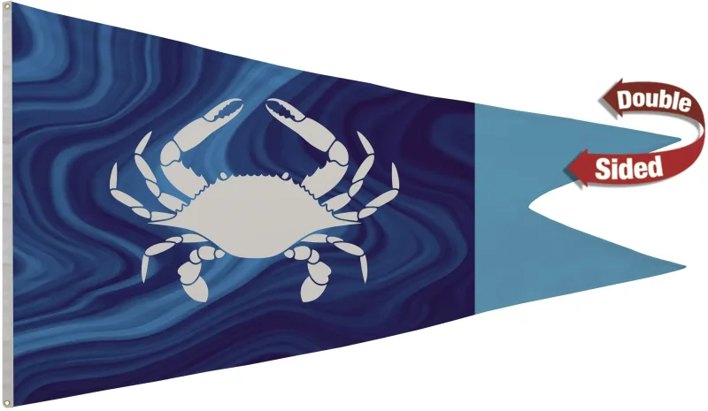 5' x 8' Nylon Burgee Flag Double-Sided — view 2