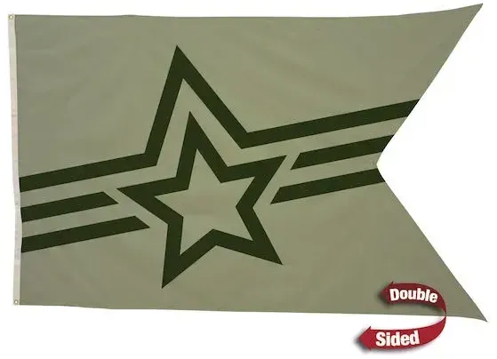 5' x 8' Polyester Guidon Flag Double-Sided