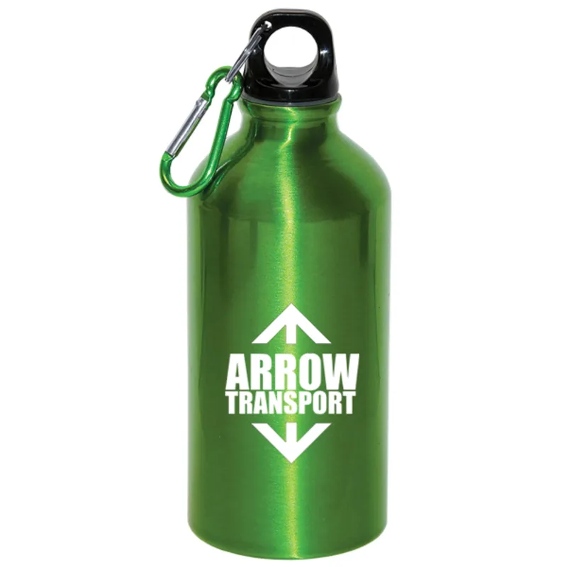 500 Ml (17 Fl. Oz.) Aluminum Water Bottle With Carabiner — view 3