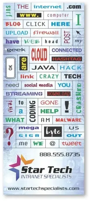 Custom 55 Words Message Magnet