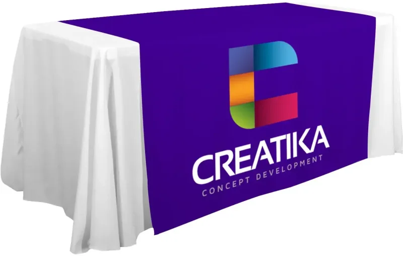 57" Standard Table Runner (Full-Color Front Only) — view 27