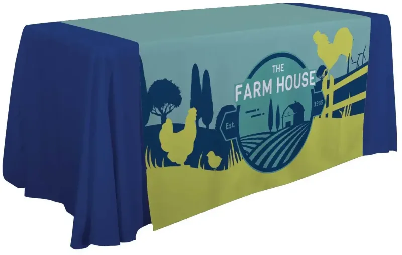 57" Standard Table Runner (Full-Color Full Bleed) — view 2
